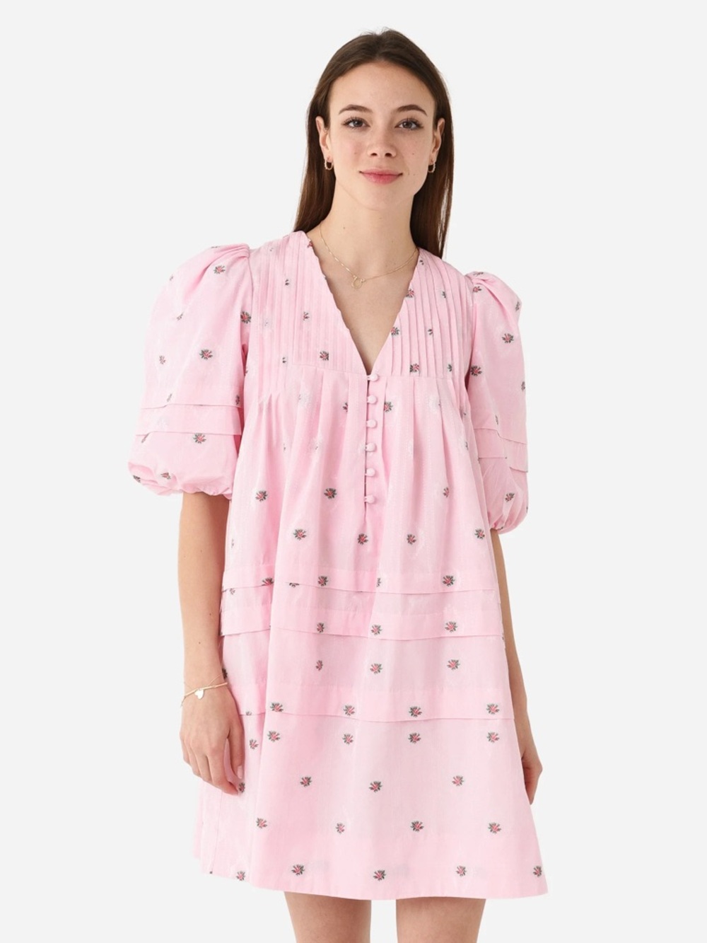 Hunter Bell Jenkins Dress In Pink Blossom